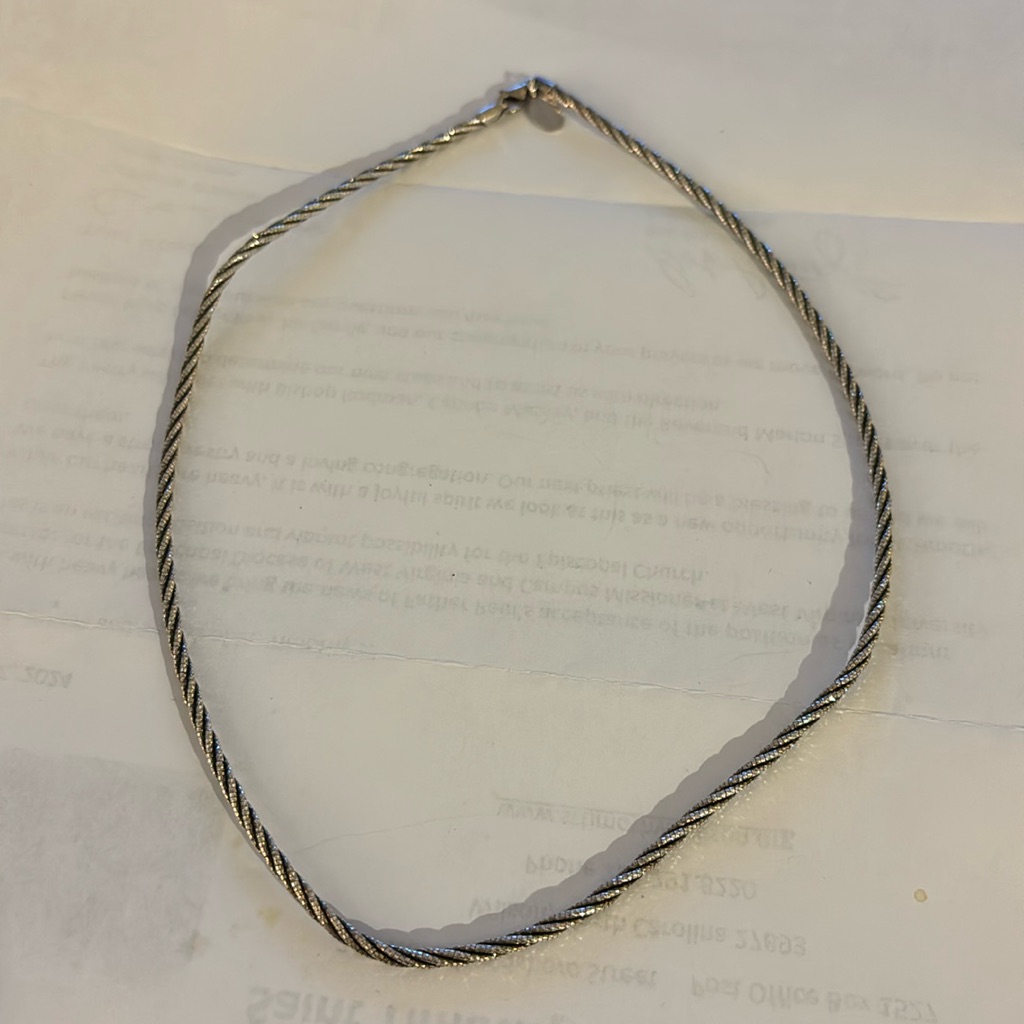 Sterling Silver Diamond Cut Cable Chain Necklace 30$